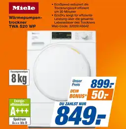Expert Miele wärmepumpentrockner twa 520 wp Angebot