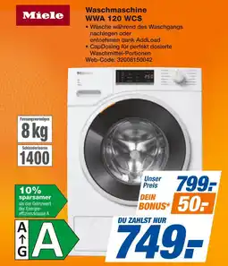 Expert Miele waschmaschine wwa 120 wcs Angebot