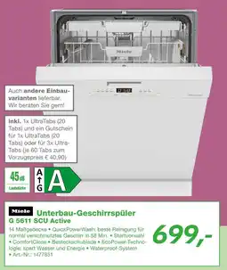 EP Miele unterbau-geschirrspüler g 5611 scu active Angebot