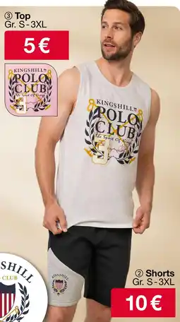 Woolworth Kingshill polo club top oder shorts Angebot