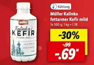 Lidl Müller kalinka fettarmer kefir mild Angebot