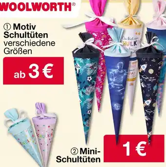 Woolworth Motiv schultüten oder mini- schultüten Angebot