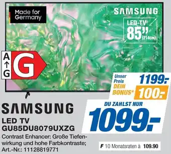 Expert SAMSUNG LED-TV GU85DU8079UXZG Angebot
