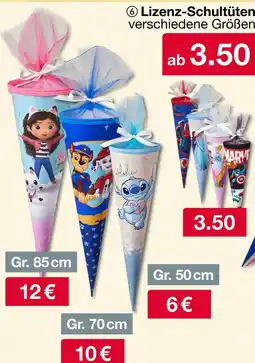 Woolworth Lizenz-schultüten Angebot