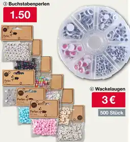 Woolworth Buchstabenperlen oder wackelaugen Angebot