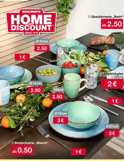 Woolworth Geschirrserie „swirl“ Angebot