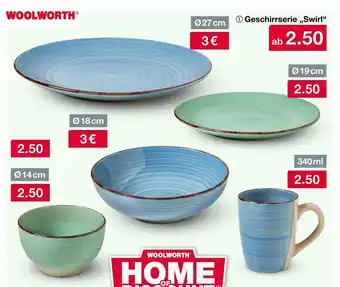 Woolworth Geschirrserie „swirl“ Angebot