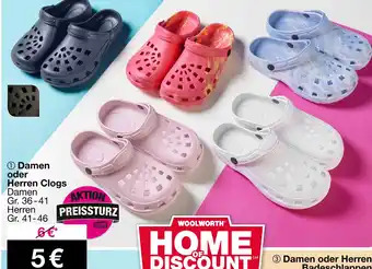 Woolworth Damen oder herren clogs Angebot