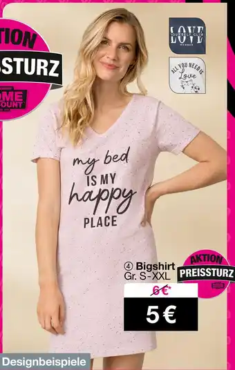 Woolworth Bigshirt Angebot