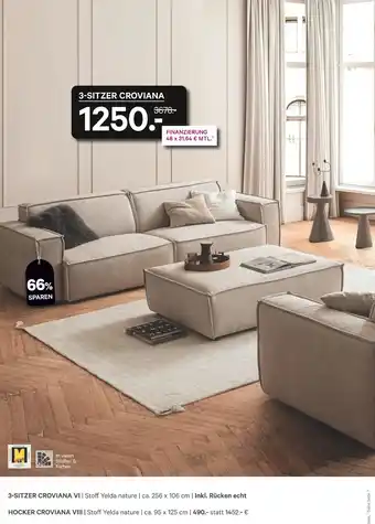 Kabs Polsterwelt 3-sitzer croviana vi Angebot