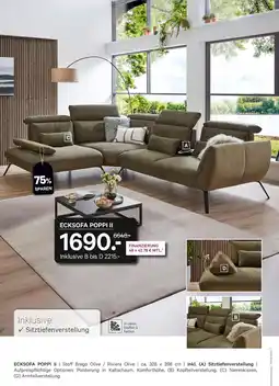 Kabs Polsterwelt Ecksofa poppi ii Angebot
