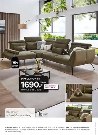 Kabs Polsterwelt Ecksofa poppi ii Angebot