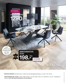 Kabs Polsterwelt Nobiletti esstisch regner oder armlehnenstuhl tevel Angebot