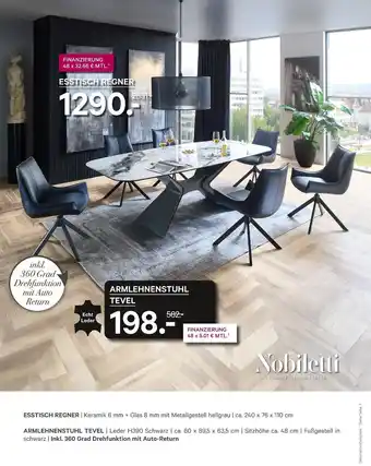 Kabs Polsterwelt Nobiletti esstisch regner oder armlehnenstuhl tevel Angebot