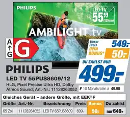 Expert PHILIPS LED TV 55PUS8609/12 Angebot
