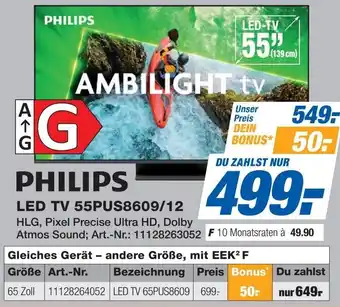 Expert PHILIPS LED TV 55PUS8609/12 Angebot