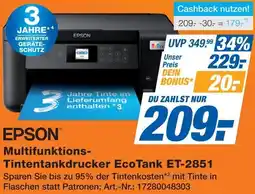 Expert EPSON Multifunktions Tintentankdrucker EcoTank ET-2851 Angebot