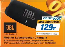 Expert JBL Mobiler Lautsprecher Charge 5 Angebot