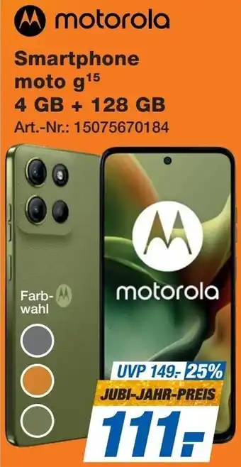 Expert motorola Smartphone moto g 15 Angebot