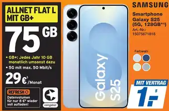 Expert SAMSUNG Smartphone Galaxy S25 (5G, 128GB) Angebot
