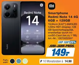 Expert Smartphone Redmi Note 14 4G 6GB + 128GB Angebot