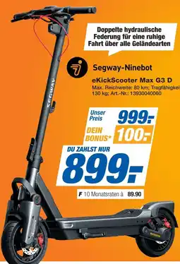 Expert Segway-Ninebot eKickScooter Max G3 D Angebot