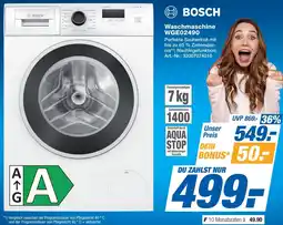 Expert BOSCH Waschmaschine WGE02490 Angebot
