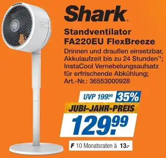 Expert Shark Standventilator FA220EU FlexBreeze Angebot