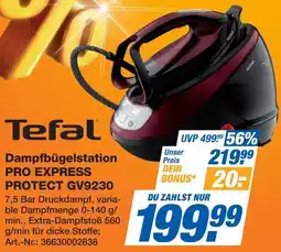 Expert Tefal Dampfbügelstation PRO EXPRESS PROTECT GV9230 Angebot