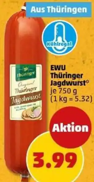 PENNY EWU Thüringer Jagdwurst Angebot