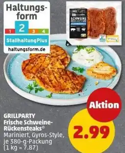 PENNY GRILLPARTY Frische Schweine Rückensteaks Angebot