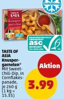 PENNY TASTE OF ASIA Knuspergarnelen Angebot
