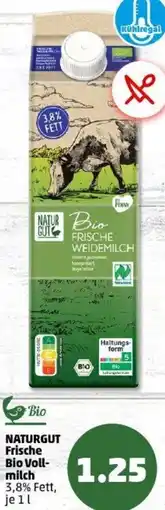 PENNY NATURGUT Frische Bio Vollmilch Angebot