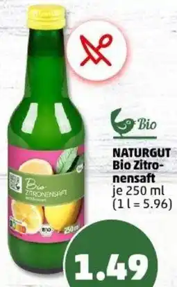 PENNY NATURGUT Bio Zitronensaft Angebot