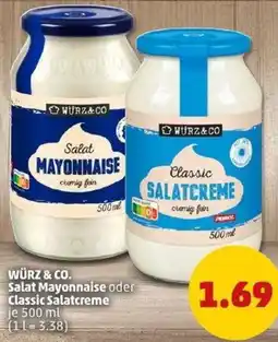 PENNY WÜRZ & CO. Salat Mayonnaise oder Classic Salatcreme Angebot