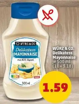 PENNY WÜRZ & CO. Delikatess Mayonnaise Angebot