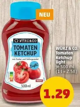 PENNY WÜRZ & CO. Tomaten Ketchup light Angebot