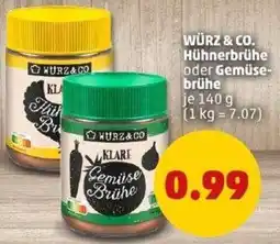 PENNY WÜRZ & CO. Hühnerbrühe oder Gemüsebrühe Angebot