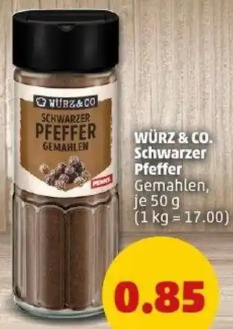 PENNY WÜRZ & CO. Schwarzer Pfeffer Angebot