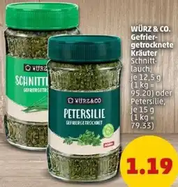 PENNY WÜRZ & CO. Gefriergetrocknete Kräuter Angebot