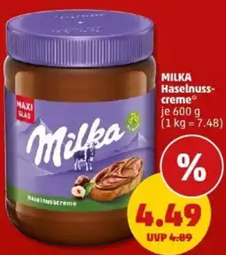 PENNY MILKA Haselnusscreme Angebot