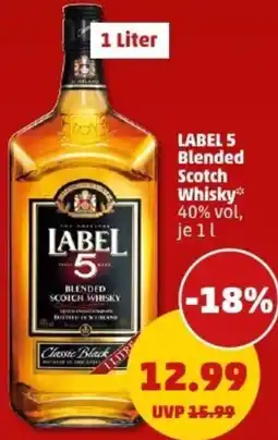 PENNY LABEL 5 Blended Scotch Whisky Angebot