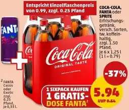 PENNY COCA-COLA, FANTA oder SPRITE Angebot