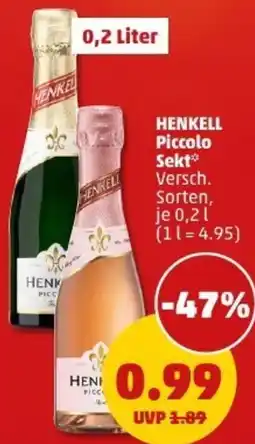 PENNY HENKELL Piccolo Sekt Angebot
