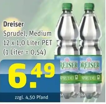 Getränke Arena Dreiser Sprudel, Medium 12x1L Angebot