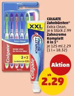 PENNY COLGATE Zahnbürsten oder Zahncreme Komplett 8 in 1 Angebot