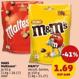 PENNY MARS Maltesers oder M&M'S Angebot