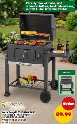 PENNY Tepro Holzkohlegrill TORONTO CLICK Angebot