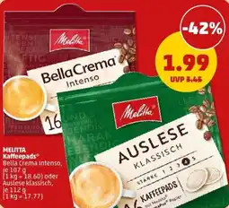 PENNY MELITTA Kaffeepads Angebot