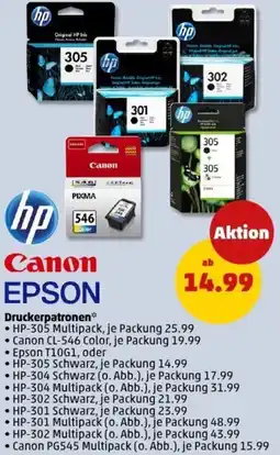 PENNY hp/Canon Druckerpatronen Angebot